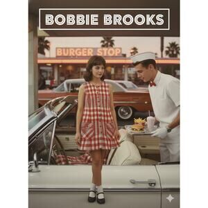 Vintage Bobbie Brooks Red Plaid Dress Sz. Sm